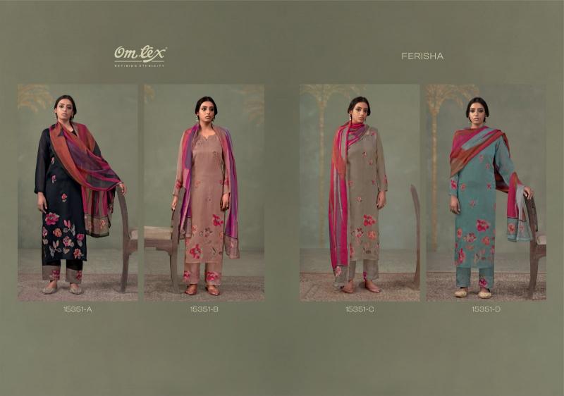 Omtex ferisha wholesale salonki dress material